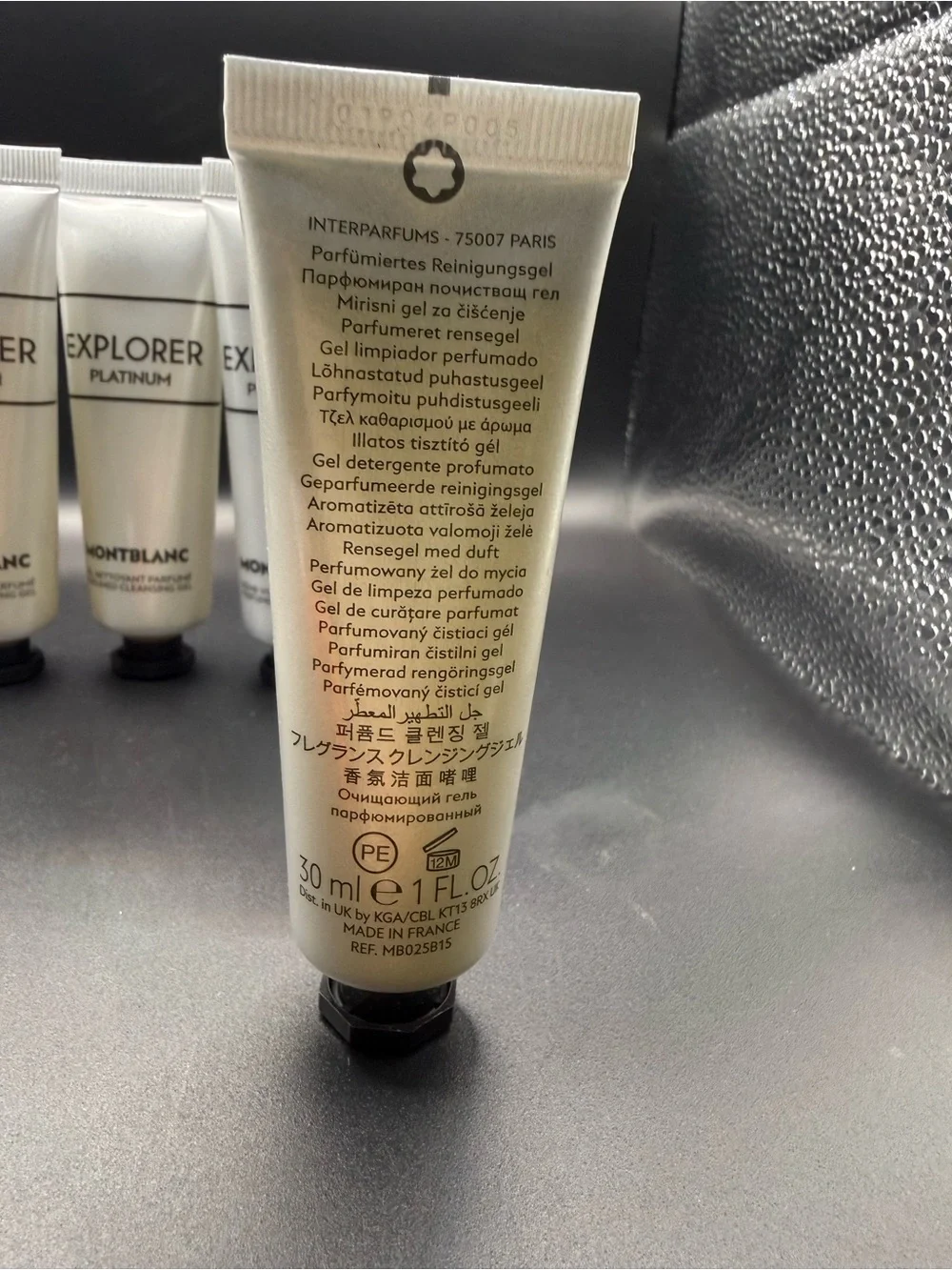 Montblanc Explorer Platinum Travel Cleansing Gel - lot of 2